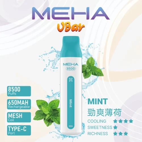 Alternative view of 🔥台灣現貨🔥 MEHA VBar魅嗨小白條 8500口大容量拋棄式一次性電子煙